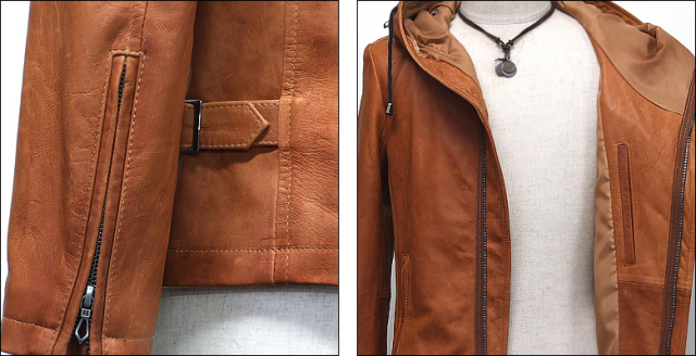 ライダースジャケット シングル usa132cam6n