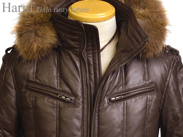 本革 ダウンジャケット メンズ usa15dbr1