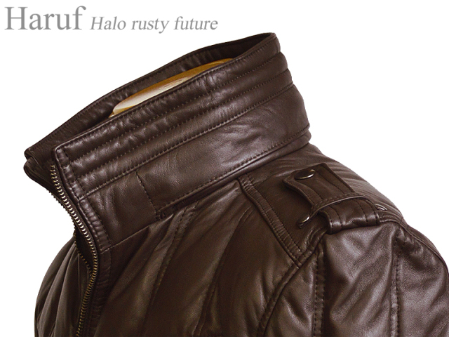 本革 ダウンジャケット メンズ usa15dbr4