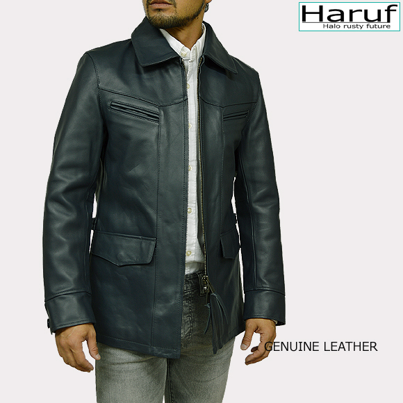 レザーコート メンズ usa22navmod1n