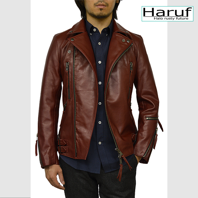 【アウトレットセール】ビンテージ UKダブルライダースジャケット レザージャケット メンズ 本革 USA23 NO3077