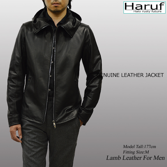 本革 フード付き レザージャケット メンズ usf1bkmod2