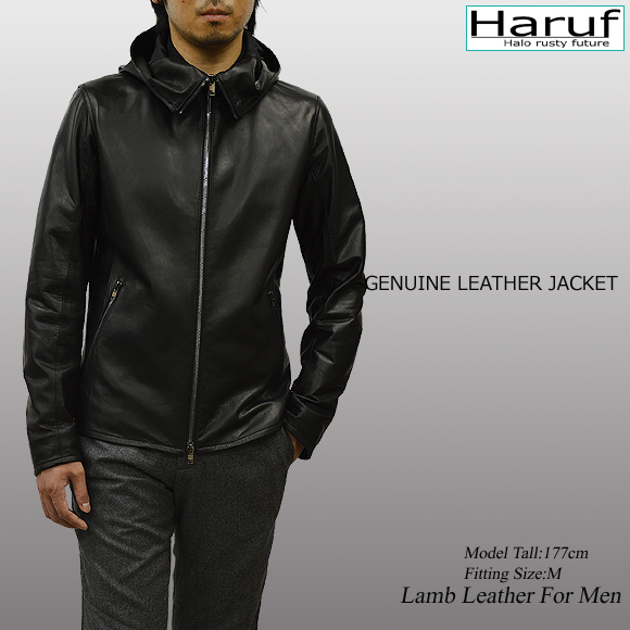 本革 フード付き レザージャケット メンズ usf1bkmod3