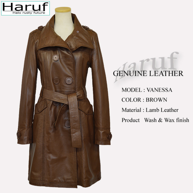 本革 ロングコート レディース vanessabrs3c