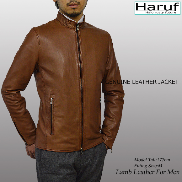 美品★マレーラ 上質 ソフトラムレザー ノーカラーシングルライダース ブラウン 美品☆マレーラ 上質 ソフトラムレザー ノーカラーシングル