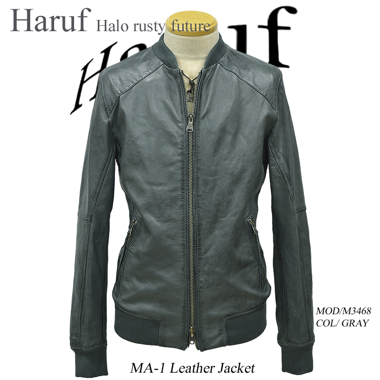 MA-1 革ジャン m3468gryh