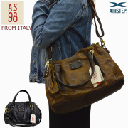 イタリア製レザーバッグ200297看板