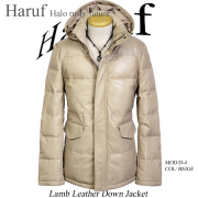 レザーダウンジャケットD4BE看板