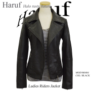 レザーダブルライダース レディース m0484bkh