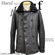 ま*ー様 イタリア製レザーPコート イタリア製 belstaff⭐︎ L レザーカーコート Pコート