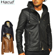 革ジャン メンズ 本革 フード付き革ジャン特集｜ハルフレザー｜