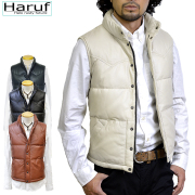レザーダウンベスト メンズ｜Haruf ハルフブランド