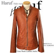 Prastical Leather レザージャケット　キャメル　ライダース Prastical Leather レザージャケットキャメルライダース
