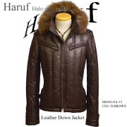 レザーダウンジャケット メンズ ファー付き｜Haruf ハルフ