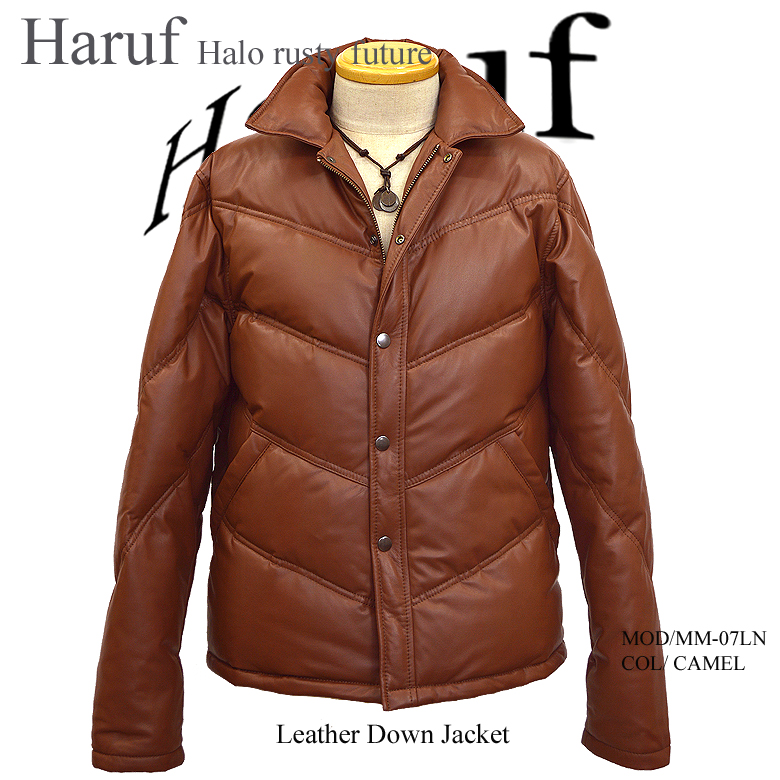 本革 ダウンジャケット メンズ mm07lcamh