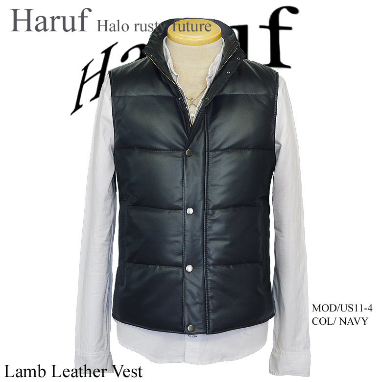ダウンベスト レザーベスト メンズ us114navhn