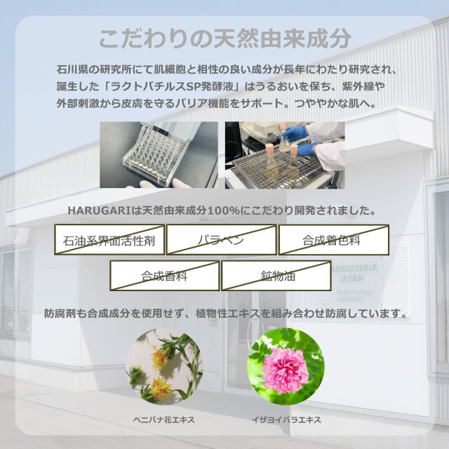HARUGARI ラクトバチルスSPクリーム 内容量30g ラクトバチルスSPローション｜天然由来成分100％スキンケアならHARUGARI