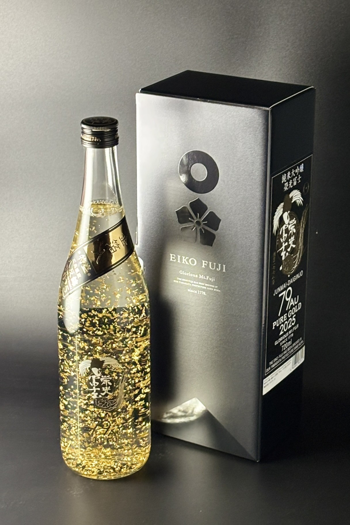 2025年　栄光冨士　79Au　～PURE GOLD～　純米大吟醸無濾過原酒　金箔20倍　720ml　【山形／冨士酒造】超限定