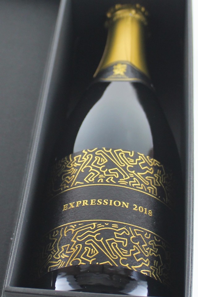 七賢2018　EXPRESSION2018-エクスプレッション　スパークリング　720ml　【山梨／山梨銘醸】キース・へリングとのコラボレーション／蔵出限定2000本