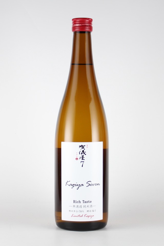2018BY　賀儀屋　「7(セブンSEVEN)」Rich Taste　純米　720ml　【愛媛／成龍酒造】