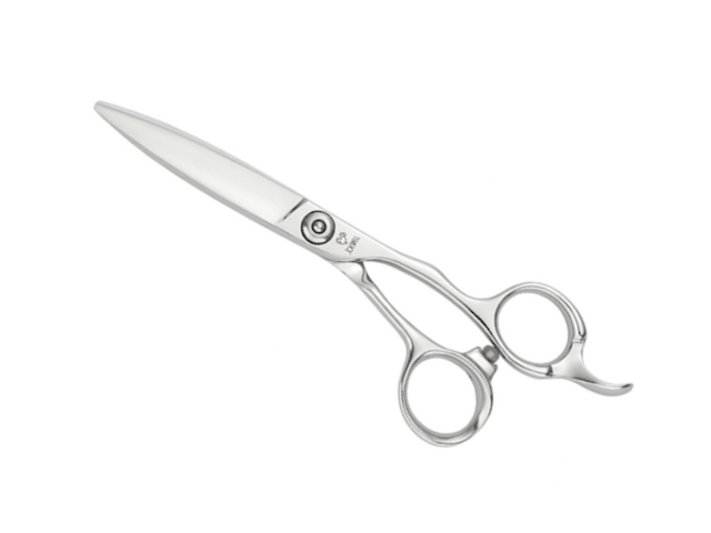 光 シザー F-5 カットシザー 5.8インチ ハマグリ刃　オフセットハンドル 美品】光シザー F-5 カットシザー 5.8インチ ハマグリ刃 オフセット