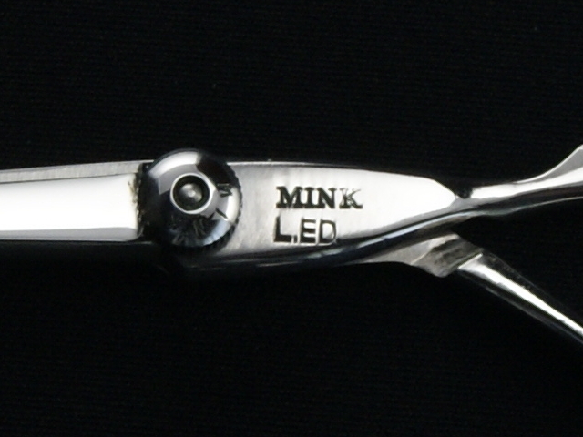 MINK L.ED FX767 美容師用 理容師用 トリマー用 中古シザー ハサミ屋はやし
