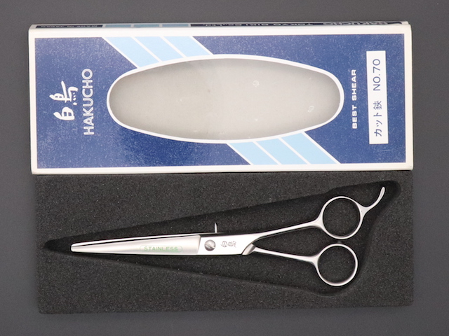 東京理器 白鳥No70（6.5インチ）トリマー用　トリミング用　セルフカット用　中古シザー