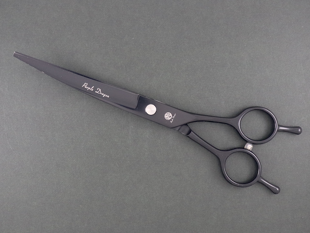 【中古シザー】Purple Dragon カーブシザー（7.0インチ）トリマー用 トリミング用 セルフカット用