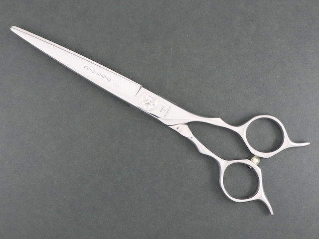 【中古シザー】メガネハンドル TATE4Doggies Keeo smiling（7.0インチ）トリマー用 トリミング用 セルフカット用