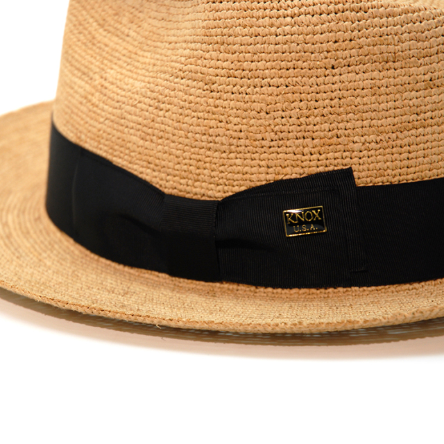 KNOX | ノックス ラフィア 中折れハット 【ラッピング・送料無料】