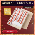 送料無料　ギフト用　最高級個包装梅干　24粒