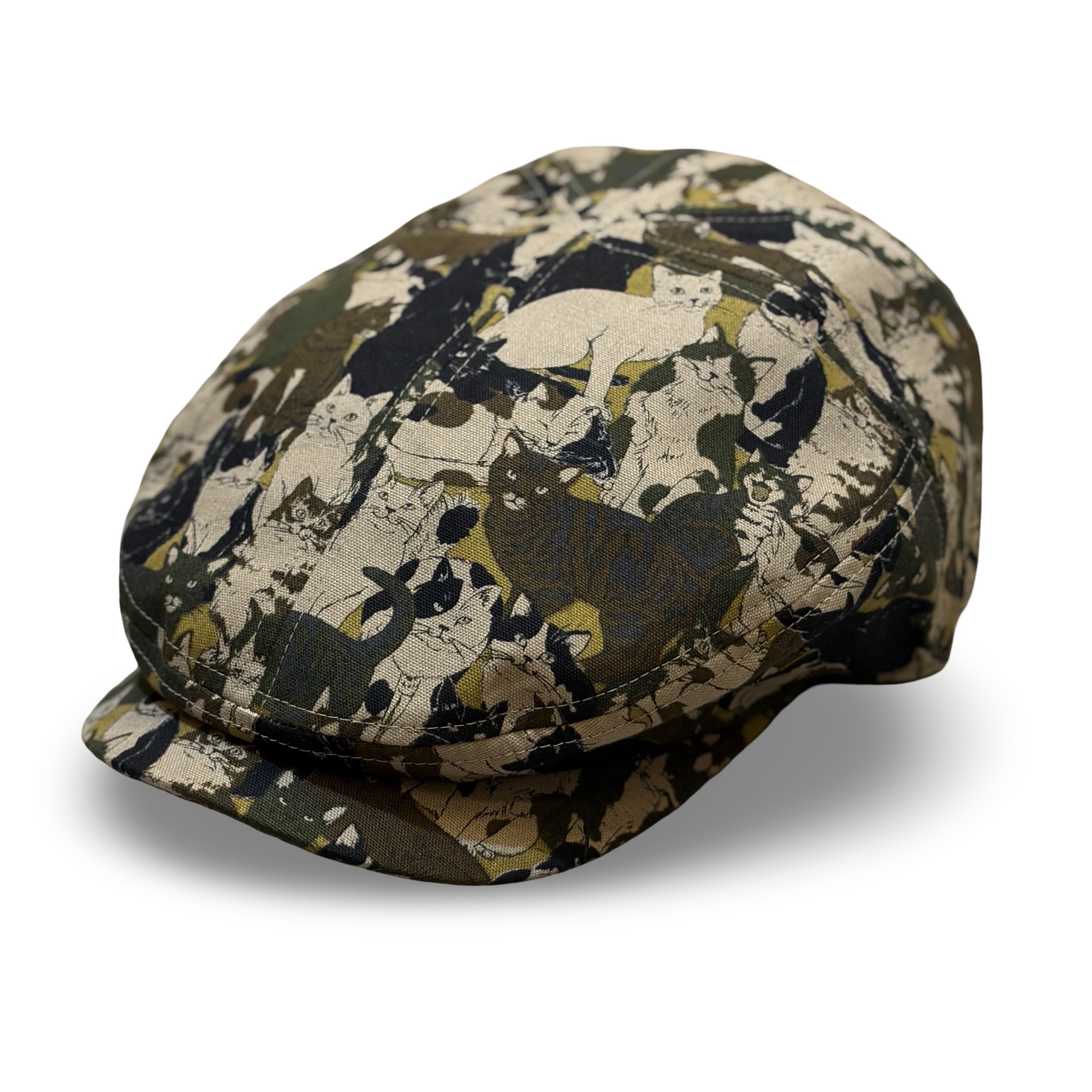 Camouflage Cat Cotton Hunting  / Made in Tokyo　カモフラージュ柄猫ハンチング