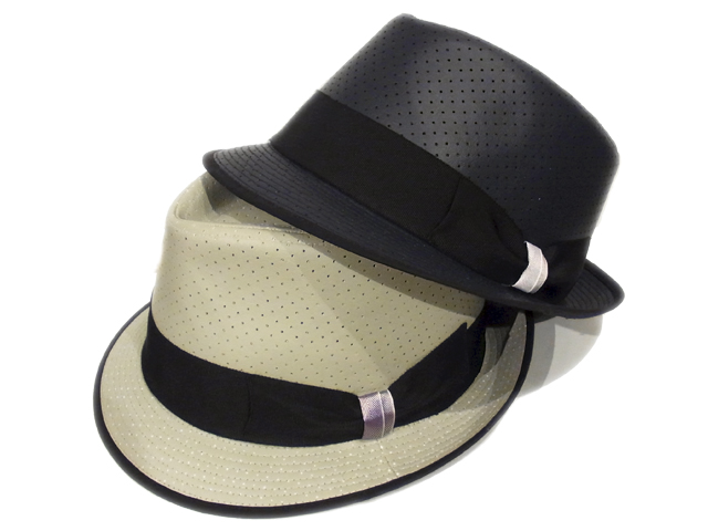 【KNOWLEDGE（ナレッジ）オリジナル】　Punching Synthetic Leather Hat（日本製）