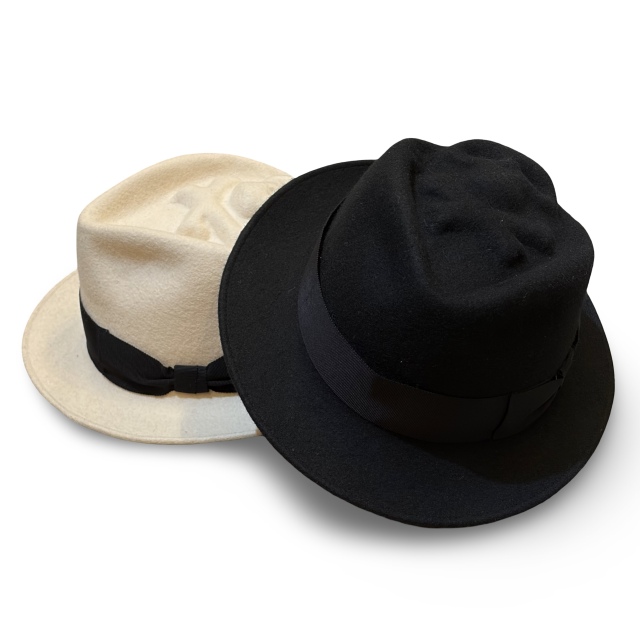 Skull Crown Wool Felt Fedora / Made in Tokyo