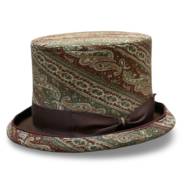 Paisley Wool Felt Top Hat/Made In Tokyo ペイズリーフェルトシルクハット