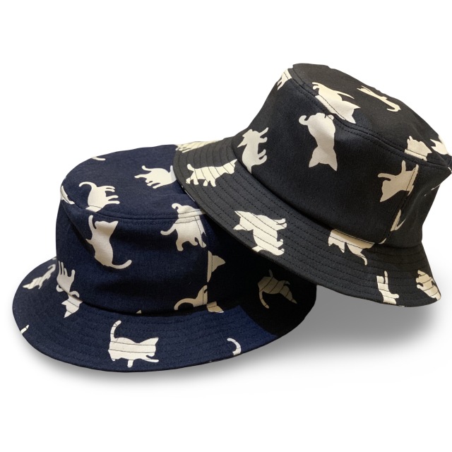 Cat bucket hat  / Made in Tokyo　KNOWLEDGE　ネコバケットハット