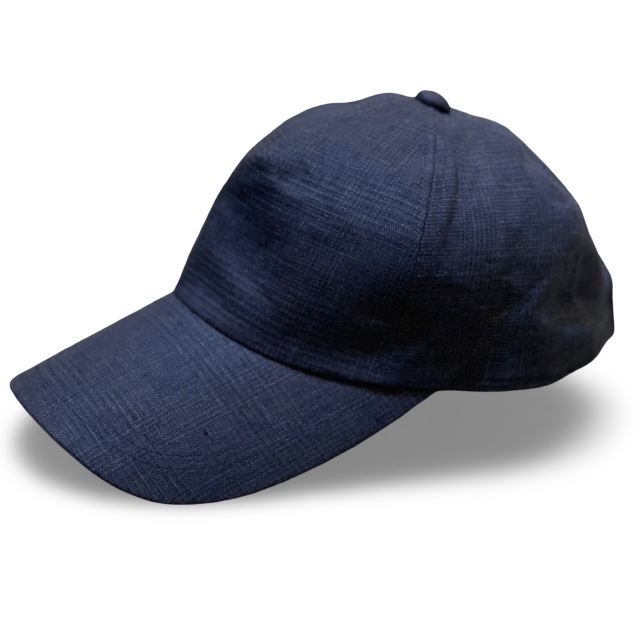 Premium Linen Long Visor Cap  Navy/Made In Tokyo　ロングバイザーキャップリネン