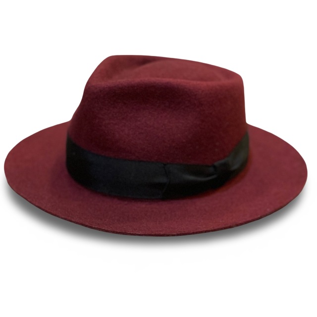 Wide Brim Wine Wool Hat/Made In Tokyo KNOWLEDGE ワイドブリムワインウールハット