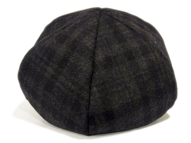 【KNOWLEDGE（ナレッジ）】　Black Glencheck Casquette（日本製）