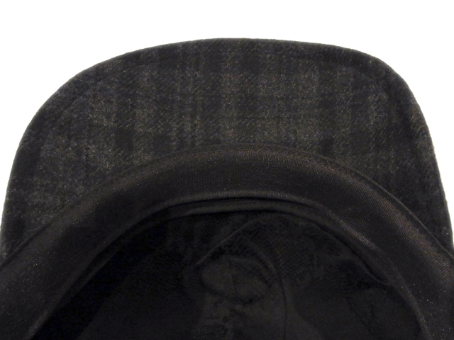 【KNOWLEDGE（ナレッジ）】　Black Glencheck Casquette（日本製）