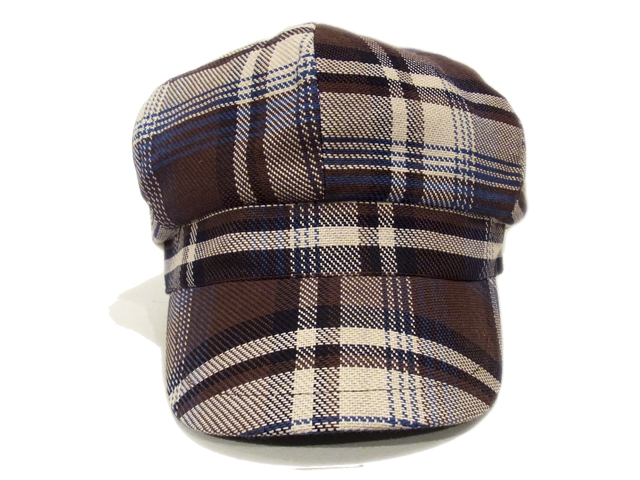 【KNOWLEDGE（ナレッジ）】　Long Visor Check Casquette（日本製）