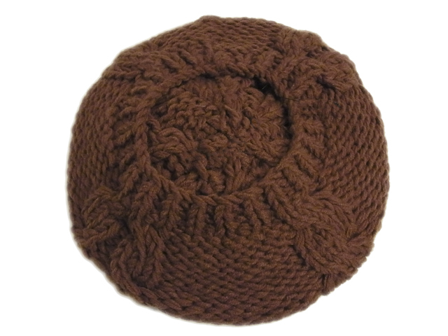 【KNOWLEDGE（ナレッジ）】　Fur Pompon Knit Beret