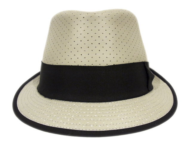 【KNOWLEDGE（ナレッジ）オリジナル】　Punching Synthetic Leather Hat（日本製）