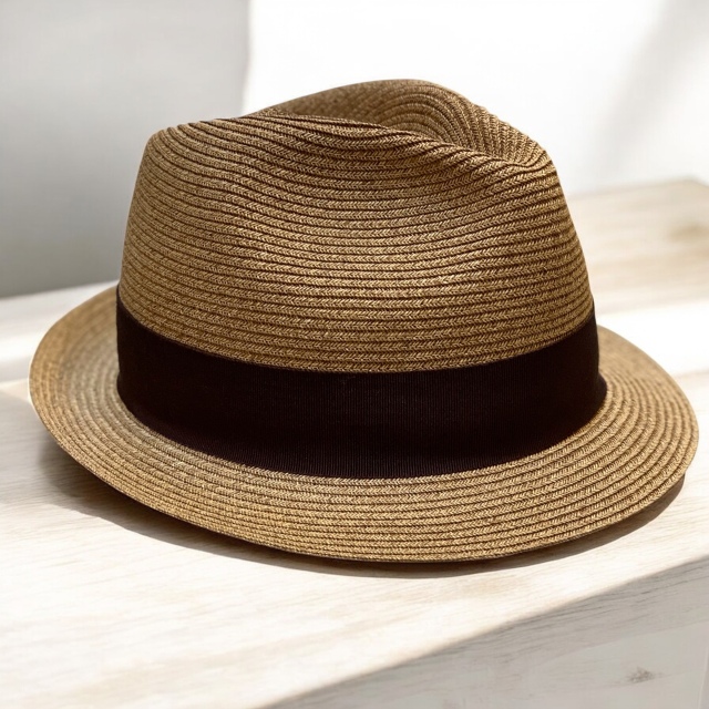 macky☆ファミリア　細麦ブレードかごバッグ＋麻ブレードハット51cm Linen braid hat / Made in tokyo 麻ブレードハット | 帽子専門