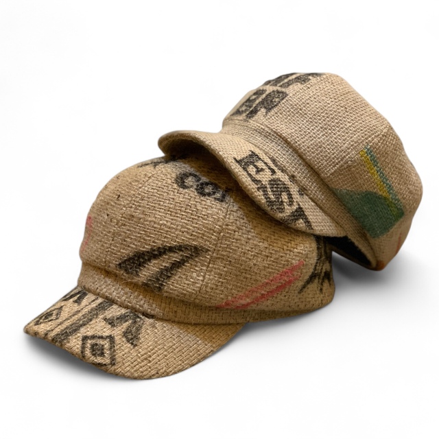 Coffee Bean Jute casquette　コーヒー豆麻袋キャスケット / Made In Tokyo