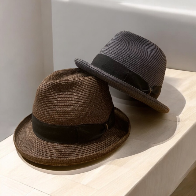 ミテ　えん帽子/和紙ブレード（ベージュ） Bigサイズ和紙ブレードハット/MadeInTokyo | 帽子専門店