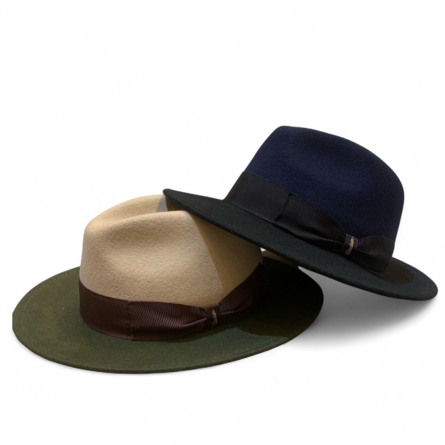 Bi-color HAT/Made in Tokyo バイカラーフェルトハット
