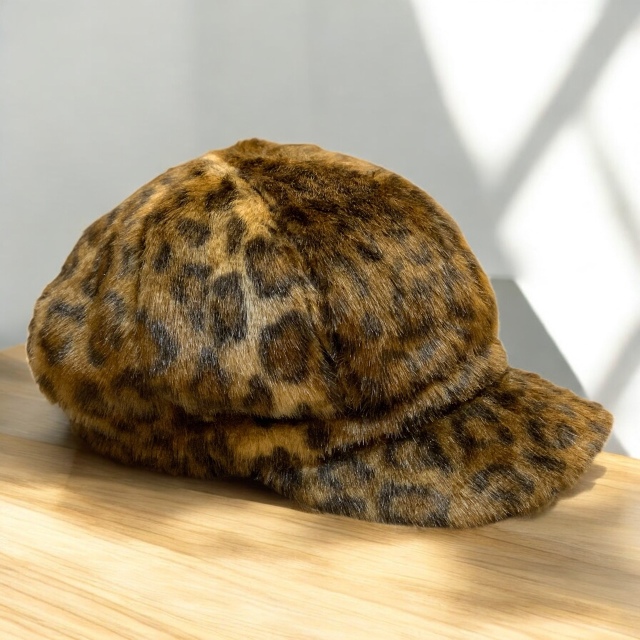 Leopard Fur Casguette / Made in Tokyo ヒョウ柄ファーキャスケット