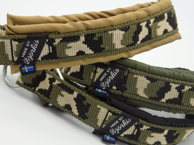 かっこいい、おしゃれな犬用首輪｜ビヨルキス ハーフチョークカラー カモ BJORKIS ｜犬グッズ通販HAU