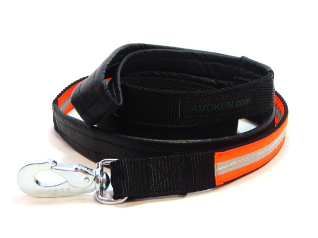 犬のリード｜AMOKEN リフレクティブリード オレンジ｜犬グッズ通販HAU（ハウ）